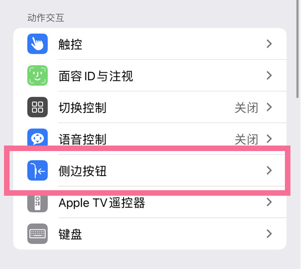 华州苹果14维修店分享iPhone14 Plus侧键双击下载功能关闭方法 