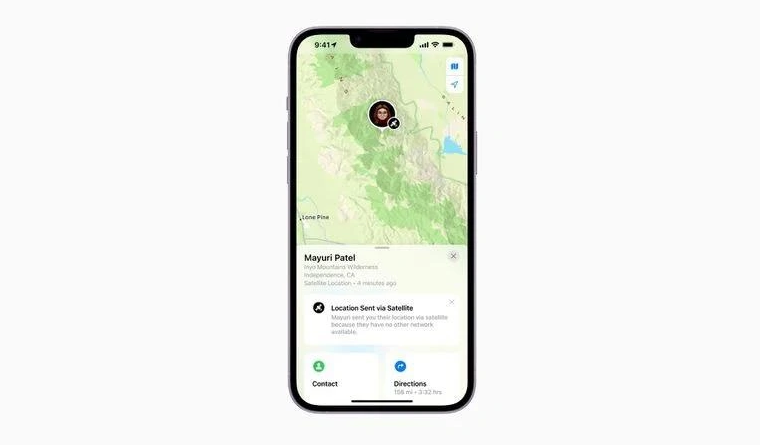 华州苹果14维修分享iPhone14系列中 FindMy功能通过卫星分享位置方法教程 